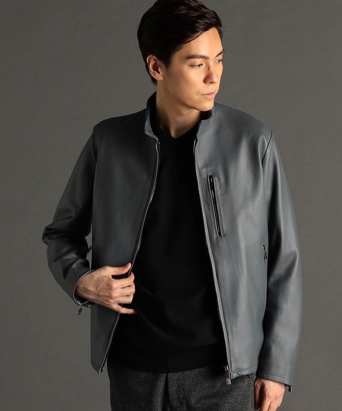 MONSIEUR NICOLE（ムッシュニコル） 革ジャン ライダース ラムレザー