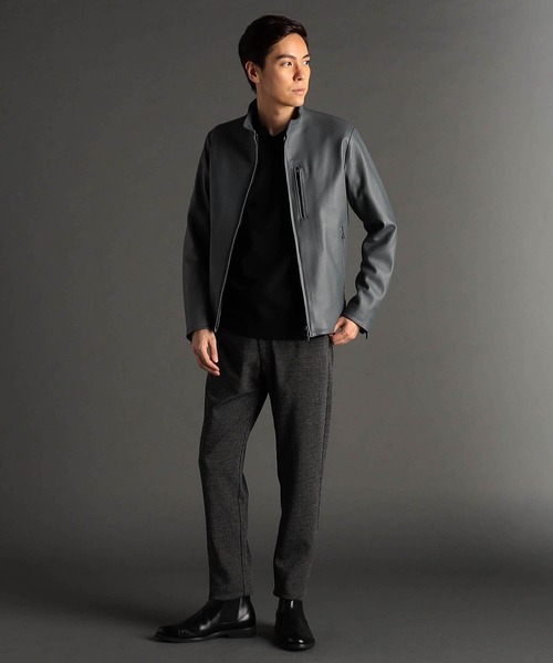 MONSIEUR NICOLE（ムッシュニコル） 革ジャン ライダース ラムレザー