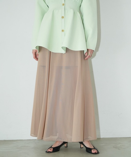 CLANE（クラネ） スカート SHEER FLARE MERMAID SKIRT : ZOZOTOWN
