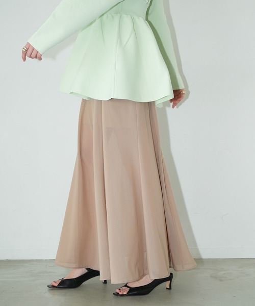 CLANE（クラネ） スカート SHEER FLARE MERMAID SKIRT : ZOZOTOWN