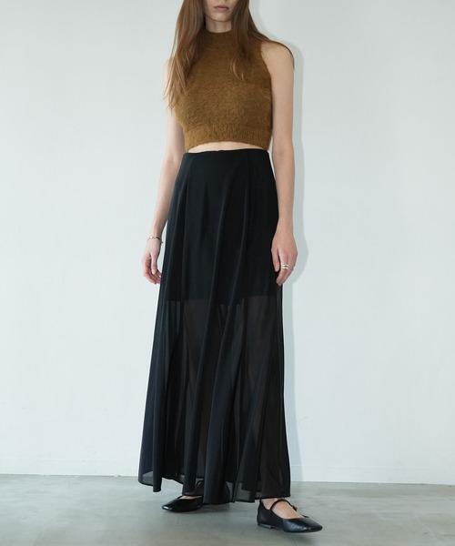 CLANE（クラネ） スカート SHEER FLARE MERMAID SKIRT : ZOZOTOWN