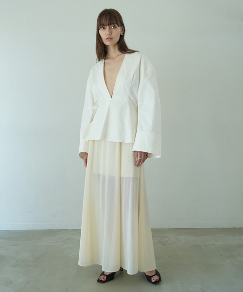 CLANE（クラネ） スカート SHEER FLARE MERMAID SKIRT : ZOZOTOWN