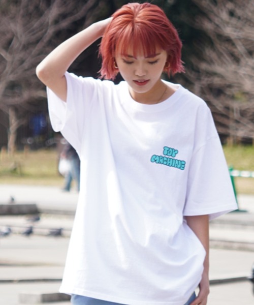 toy machine ホワイトTシャツ スケーター ストリート　古着　Lサイズ toy machine ホワイトTシャツ スケーター ストリート 古着 L