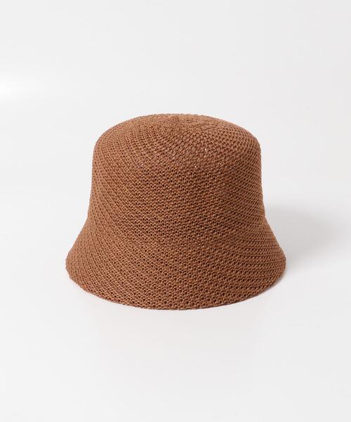 希少　y.a.r.n バケットハット茶色 ITEMS URBANRESEARCH（アイテムズ アーバンリサーチ） 帽子 ハット