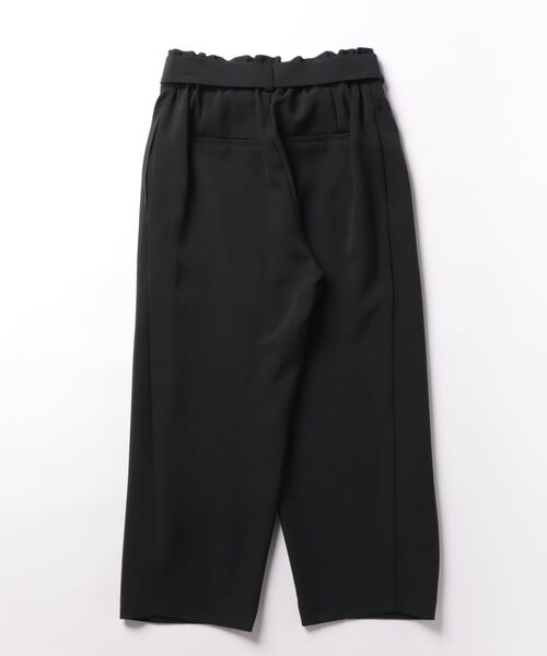 新品未使用　sirone　パンツ Sirin パンツ 洗える・シワになりにくい ベルトクロップドパンツ