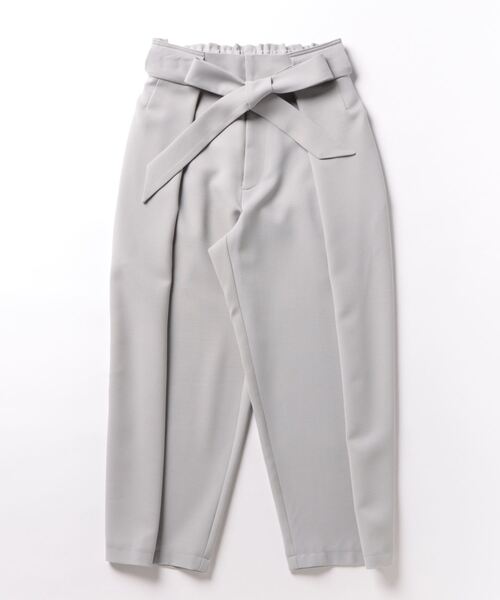 新品未使用　sirone　パンツ Sirin パンツ 洗える・シワになりにくい ベルトクロップドパンツ