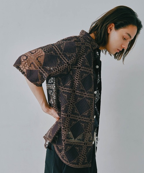 NANO universe（ナノ・ユニバース） シャツ カットブローシェレース