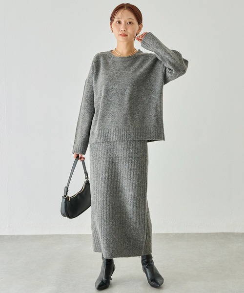 LAVEANGE（ラビアンジェ） ワンピース 「洗える」ニットセットアップ