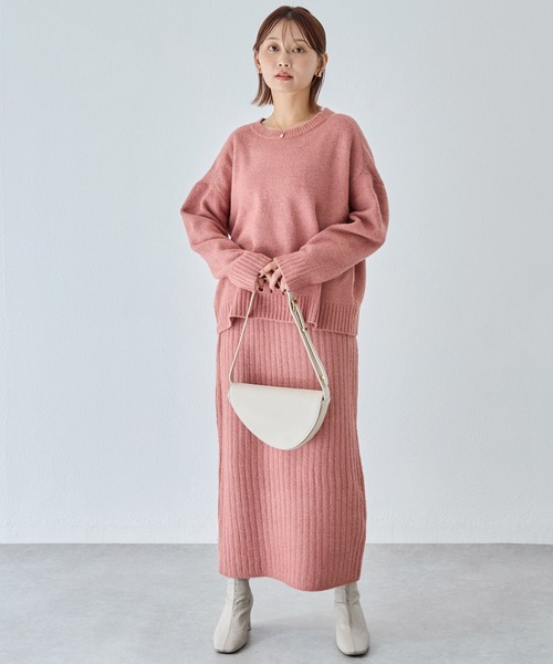 LAVEANGE（ラビアンジェ） ワンピース 「洗える」ニットセットアップ