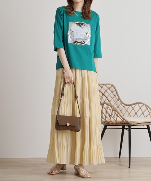 tシャツ BRODIAEA フォトプリントＴシャツ レディース tシャツ BRODIAEA フォトプリントTシャツ レディース