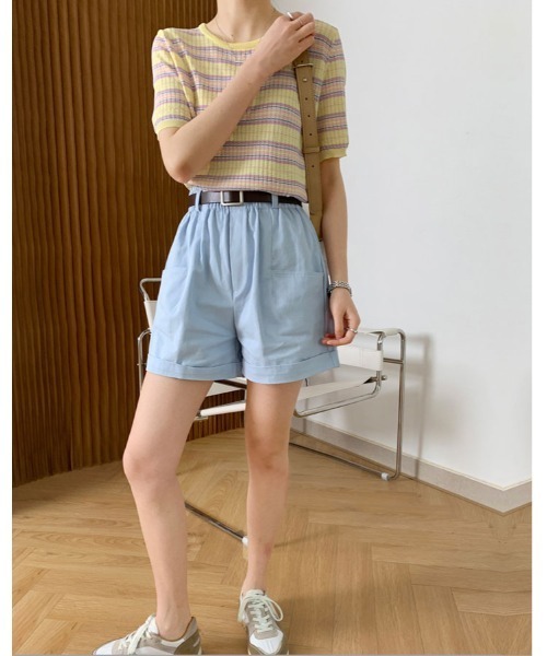 Rirandture - 今季◇Rirandture◇マルチボーダーニット ニット セーター マルチ ボーダー サマー トップス レディース