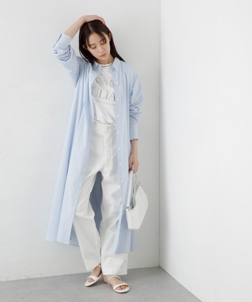 NANO universe（ナノ・ユニバース） シャツワンピース 「ZOZO限定