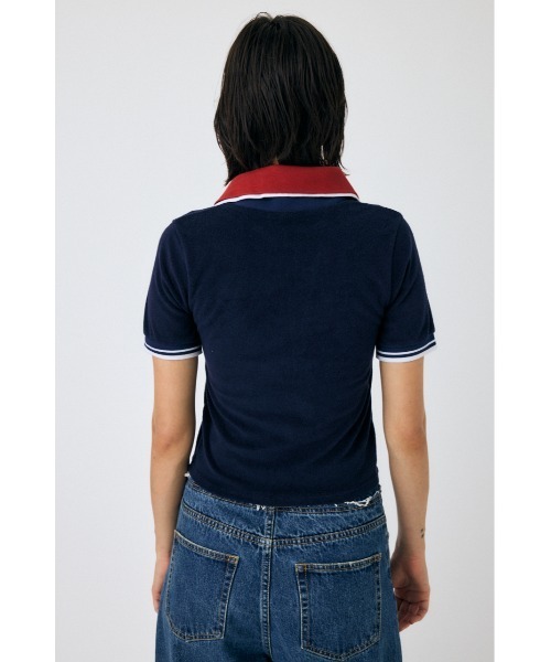 tシャツ DOUBLE COLLAR PILE SKIPPER Tシャツ レディース moussy｜DOUBLE COLLAR PILE SKIPPER Tシャツ | Rakuten Fashion