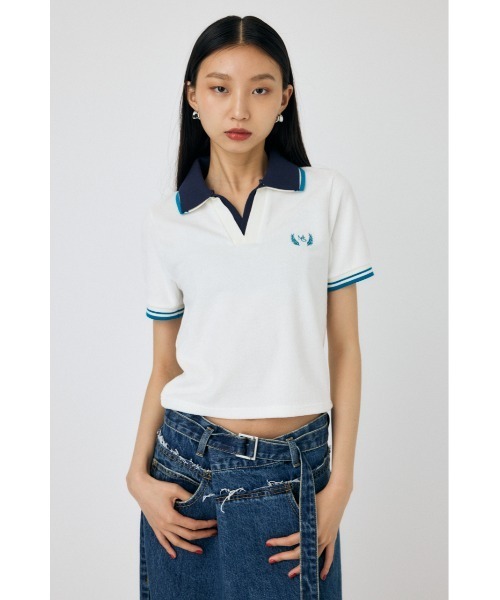 tシャツ DOUBLE COLLAR PILE SKIPPER Tシャツ レディース MOUSSY tシャツ DOUBLE COLLAR PILE SKIPPER Tシャツ レディース