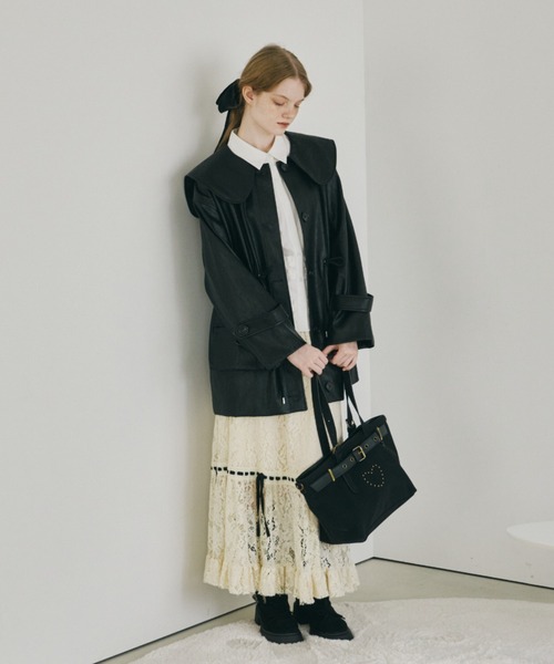 idemイデムromanticlaceribbonskirtレースリボンスカート idem（イデム）の「romantic lace ribbon skirt / レースリボン