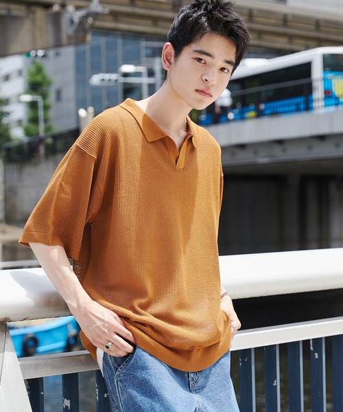 WEGO（ウィゴー） セーター ニット WEGO/メッシュポロニットプル 