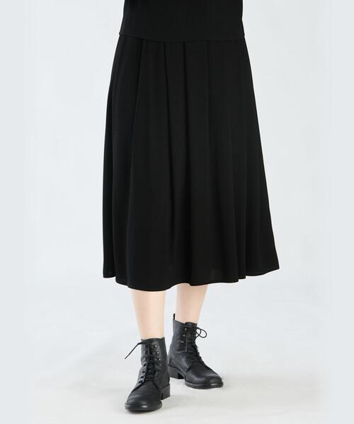 agnes b. レザースカート ブラック 34 ラムレザー オシャレ 大人 agnes b. レザースカート ブラック 34 ラムレザー オシャレ 大人