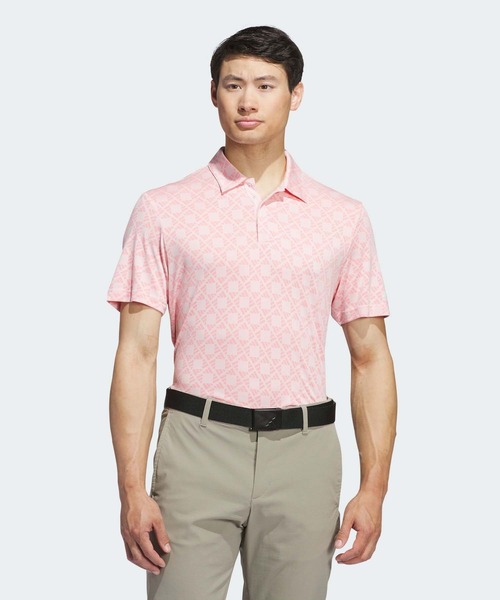 adidas ポロシャツ HEAT.RDY ジャガード半袖シャツ「adidas Golf