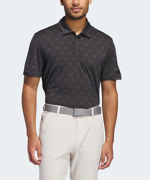 【adidas GOLF/アディダス】吸汗速乾 快適 半袖ポロシャツ・グレーXL アディダス（adidas）（メンズ）ゴルフウェア 吸汗速乾 FUNC SL