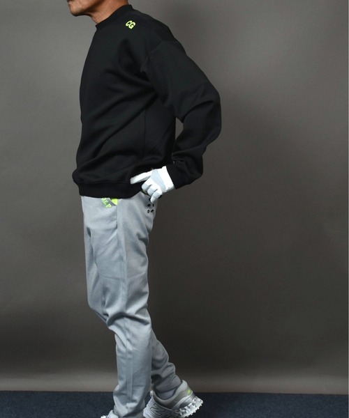 CPGGOLF 新品未使用　超美品　ロゴジャガードモックプルオーバーMENS CPGGOLF 新品未使用超美品ロゴジャガードモックプルオーバーMENS