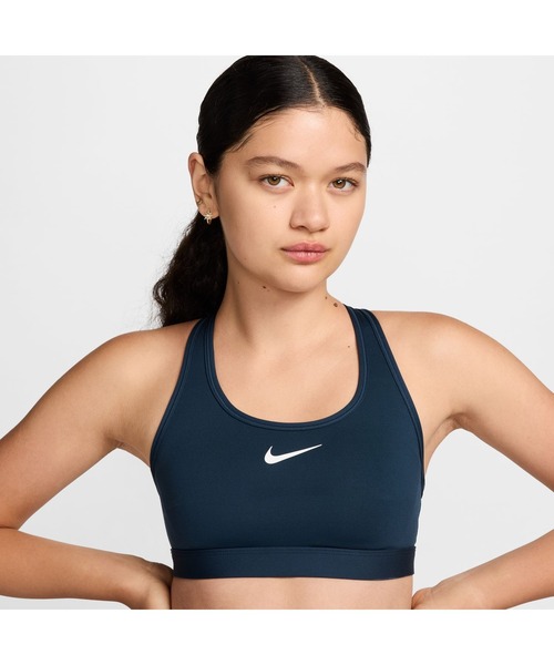NIKE（ナイキ） スポーツブラ スウッシュ MED SPT ブラ : ZOZOTOWN