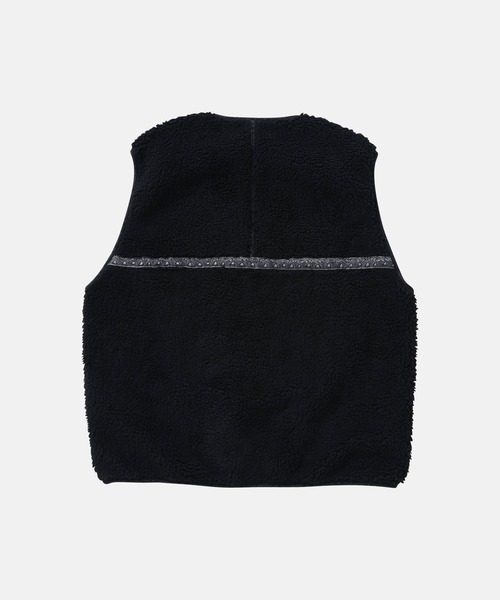 and wander ベスト ジレ 「Gramicci×and wander」JQ TAPE FLEECE