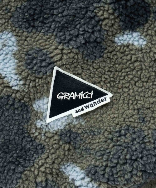 ベスト ジレ 「Gramicci×and wander」JQ TAPE FLEECE VEST(WOMENS) | JQテープフリースベスト レディー and wander ベスト ジレ 「Gramicci×and wander」JQ TAPE FLEECE