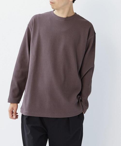 【MASTER FRAME】コットンライクワッフルクルーネックロングスリーブTシャツ MASTER FRAME tシャツ 「MASTER FRAME/マスターフレーム