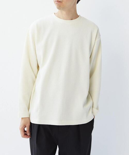 【MASTER FRAME】コットンライクワッフルクルーネックロングスリーブTシャツ MASTER FRAME tシャツ 「MASTER FRAME/マスターフレーム