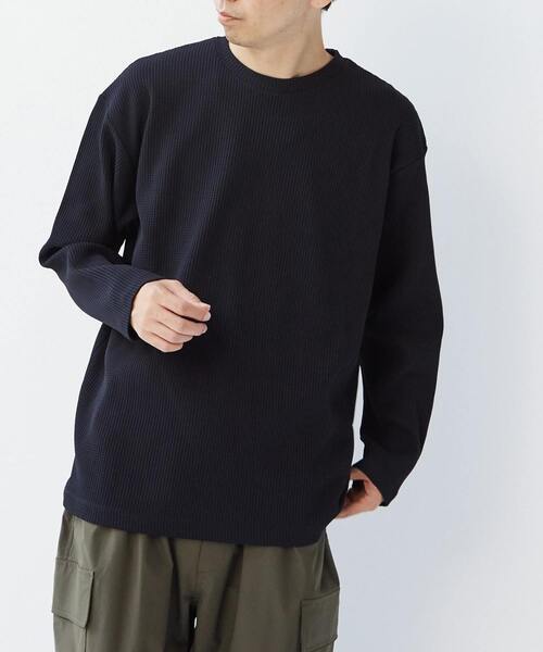 【MASTER FRAME】コットンライクワッフルクルーネックロングスリーブTシャツ MASTER FRAME tシャツ 「MASTER FRAME/マスターフレーム