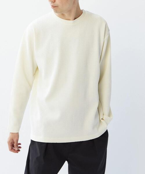 【MASTER FRAME】コットンライクワッフルクルーネックロングスリーブTシャツ MASTER FRAME tシャツ 「MASTER FRAME/マスターフレーム