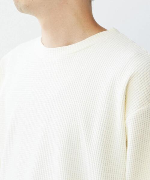 【MASTER FRAME】コットンライクワッフルクルーネックロングスリーブTシャツ MASTER FRAME】コットンライクワッフルクルーネックロング