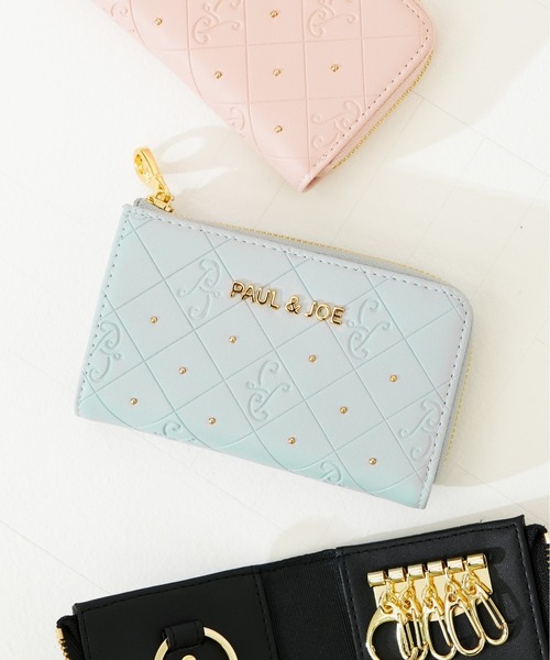 PAUL&JOE ACCESSOIRES L字ファスナーキーケース エンボス PAUL&JOE ACCESSOIRES L字ファスナーキーケース エンボス 小物