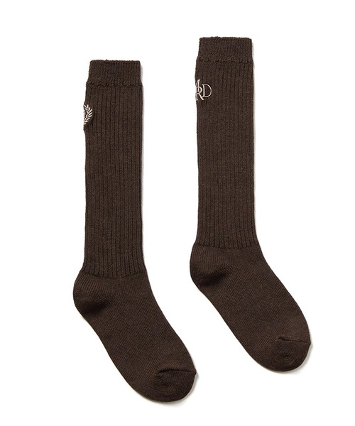 Mardi Mercredi 靴下 LONG SOCKS MRD LOGO レディース