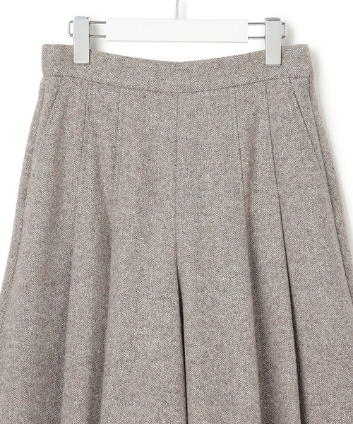 23区（ニジュウサンク） パンツ シルクネップヘリンボーン ガウチョ