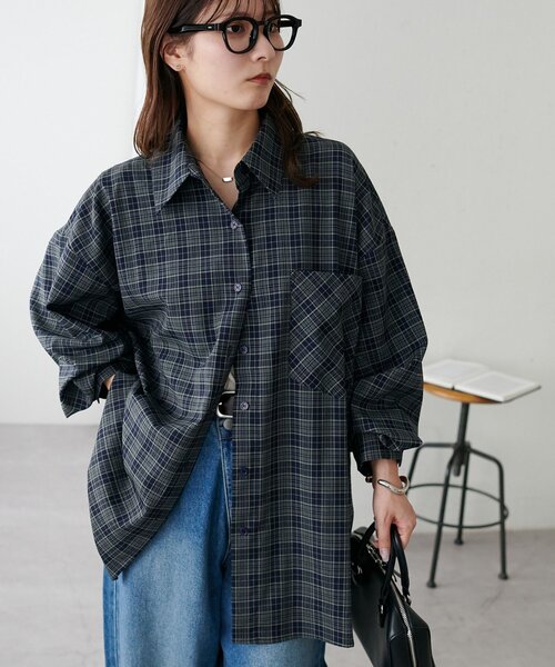 Discoat（ディスコート） ブラウス シャツ 「WEB限定」チェックビッグ