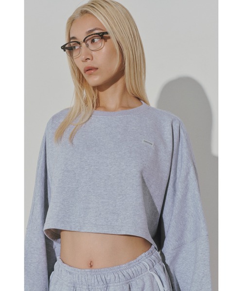 トレーナー スウェット Wellness Cropped Sweatshirt /UVカットクロップド丈スウェット レディース