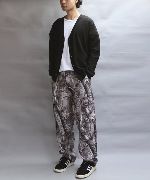 8 カーディガン カシミヤタッチVネックカーディガン メンズ