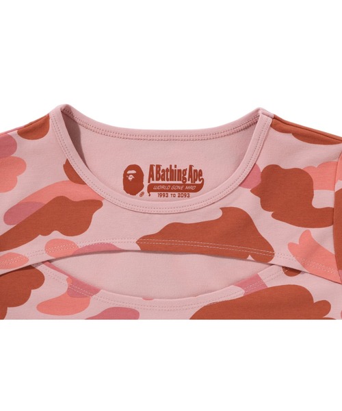 tシャツ 1ST CAMO CUT OUT TEE レディース A BATHING APE tシャツ 1ST CAMO CUT OUT TEE レディース
