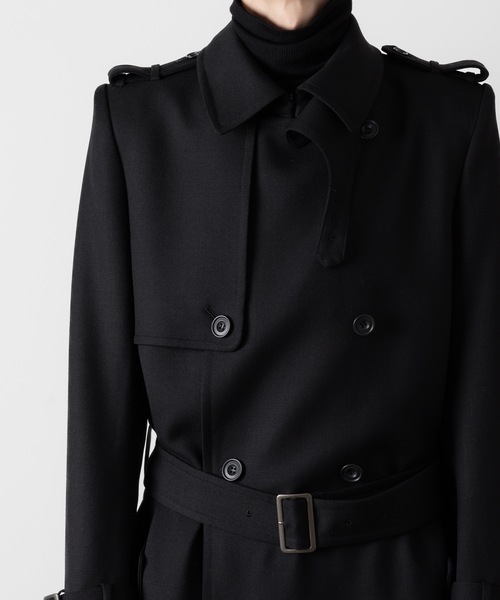 ato ウールロングコート 日本製 ATO（アトウ） トレンチコート コート WOOL TRENCH COAT メンズ
