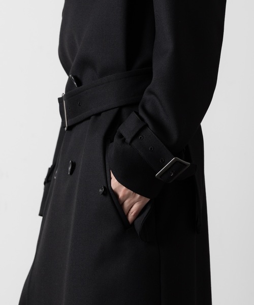 ato ウールロングコート 日本製 ATO（アトウ） トレンチコート コート WOOL TRENCH COAT メンズ