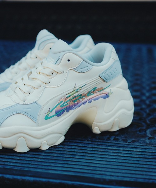 PUMA 希少 パルサーウェッジ ATMOSコラボ 24cm 厚底スニーカー 希少 PUMA プーマ パルサーウェッジ 24cm atmosコラボ 厚底