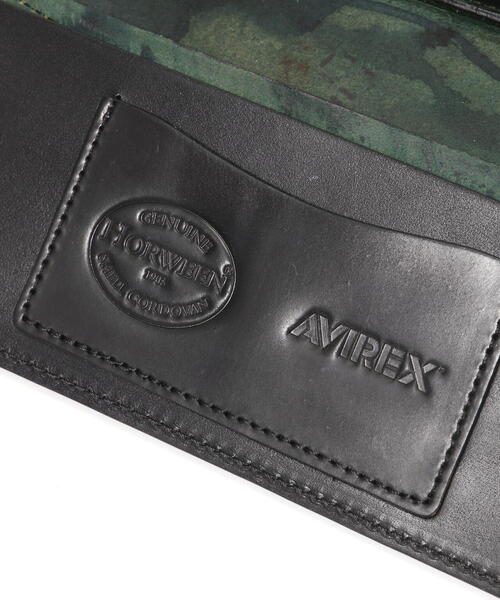 AVIREX 財布 「AVIREX / HORWEEN」SHELL CORDOVAN LONG WALLET