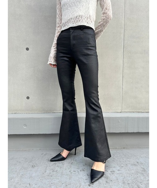 EGOIST（エゴイスト） パンツ レザーコーティングフレアパンツ