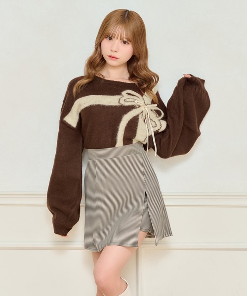 apres jour（アプレジュール） ニット セーター ラッピングリボン