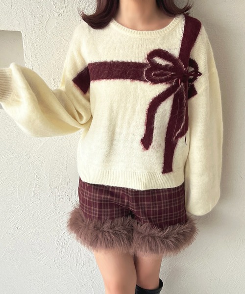 apres jour ニット セーター ラッピングリボンニット「ZOZOTOWN限定