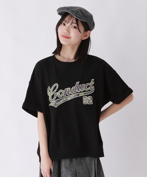 repipi armario（レピピアルマリオ） tシャツ サテンワッペンTシャツ 