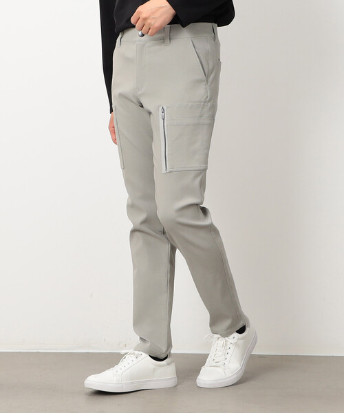 COMME CA ISM カーゴパンツ レーヨン ナイロン ストレッチ