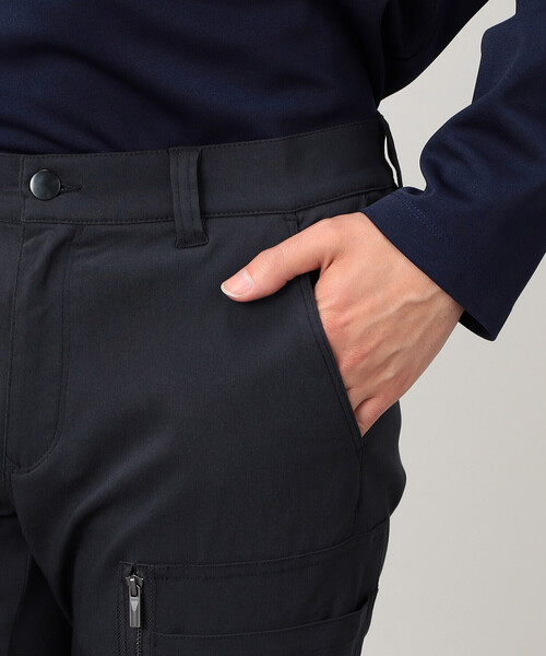 COMME CA ISM カーゴパンツ レーヨン ナイロン ストレッチ
