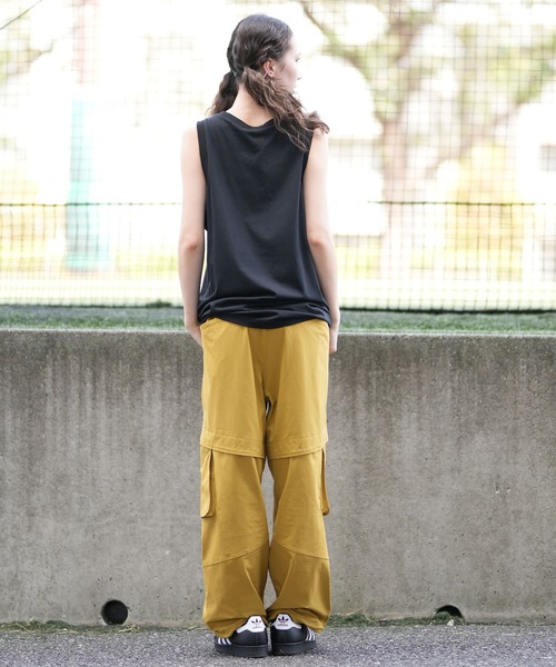 adidas - 70s 80s adidas ビッグプリント タンクトップ 古着